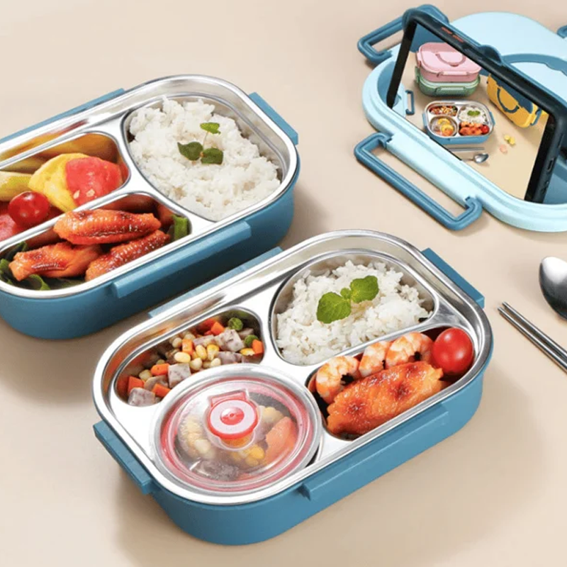 Thermische Edelstahl Lunchbox – Warmhaltend & Auslaufsicher