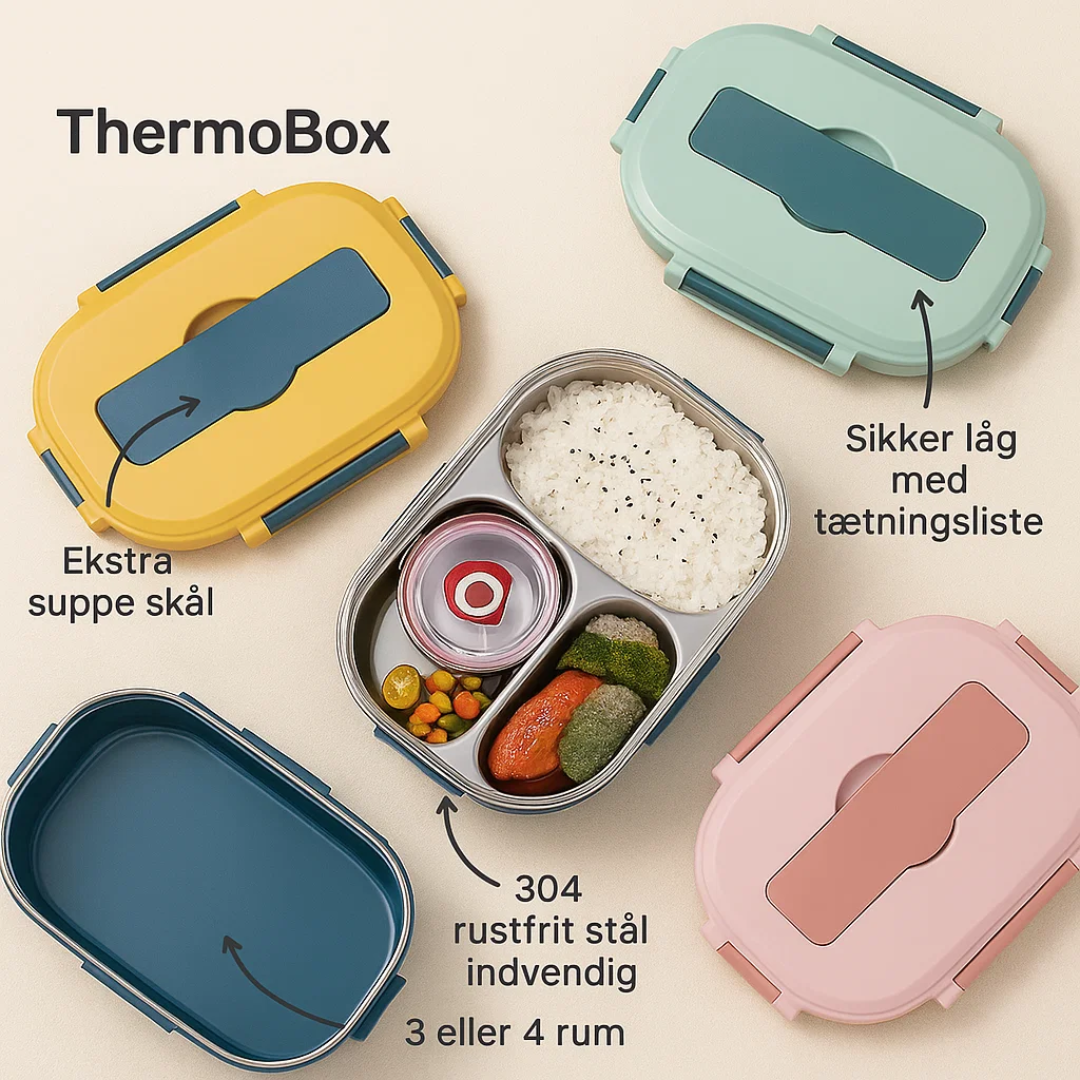 Thermische Edelstahl Lunchbox – Warmhaltend & Auslaufsicher