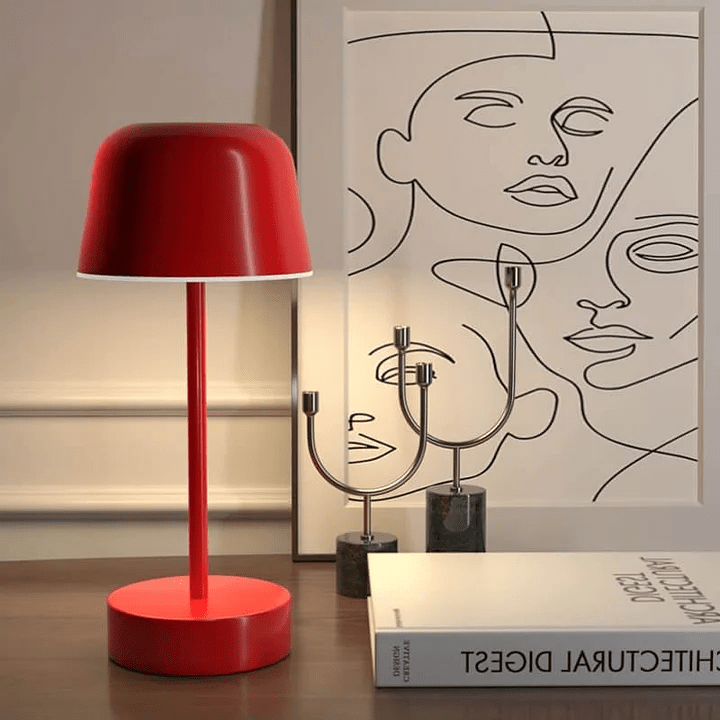 Kabellose Bauhaus Tischlampe Minimalistisch und Stilvoll