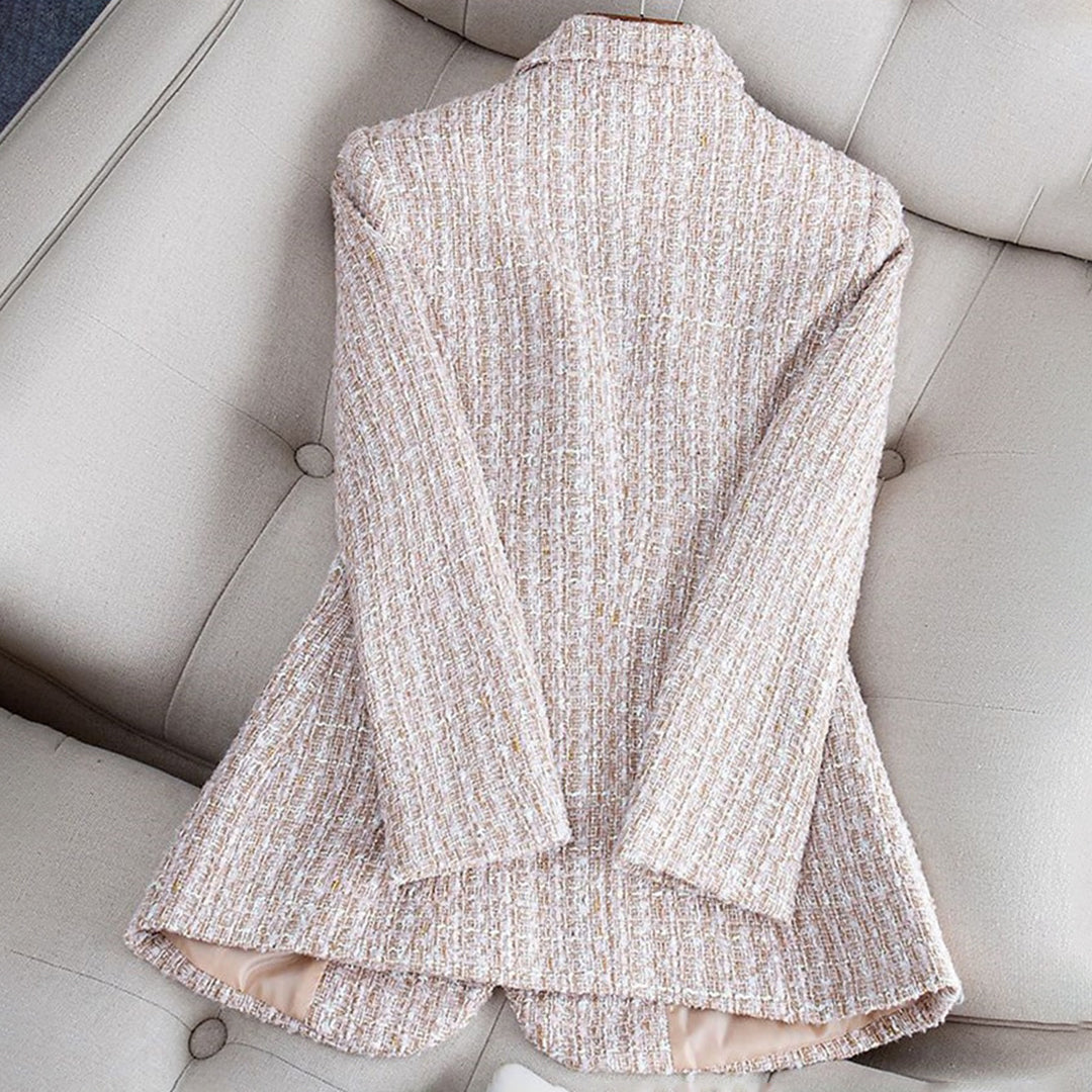 TailoredGrace - Damen Karierter Blazer Jacke