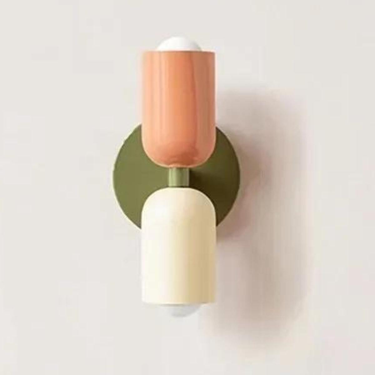 Doppelte Wandleuchte im skandinavischen Stil Glas