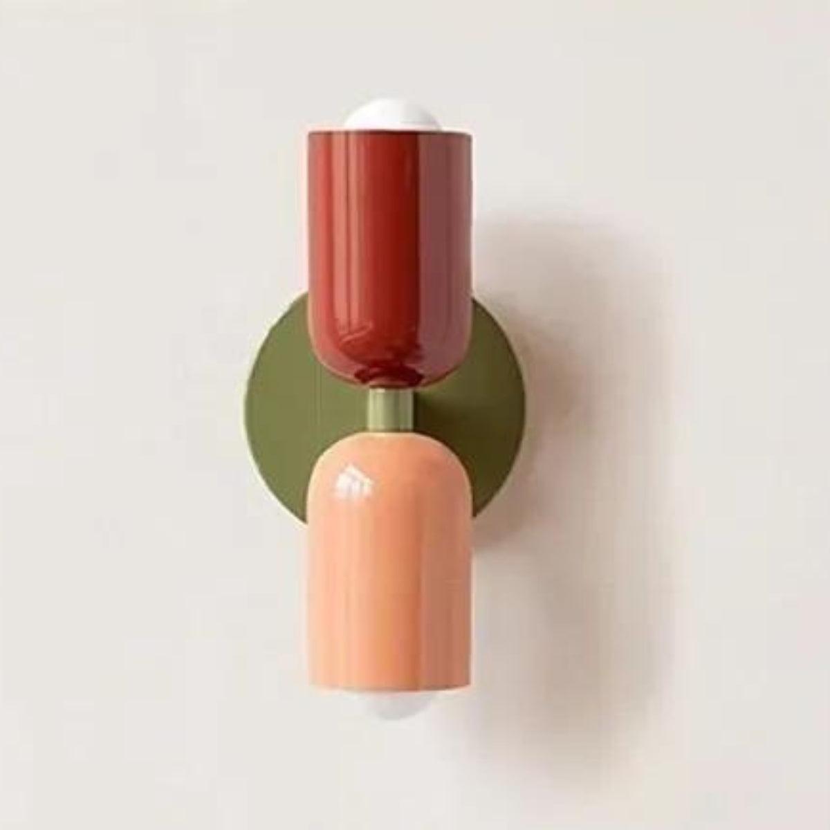 Doppelte Wandleuchte im skandinavischen Stil Glas