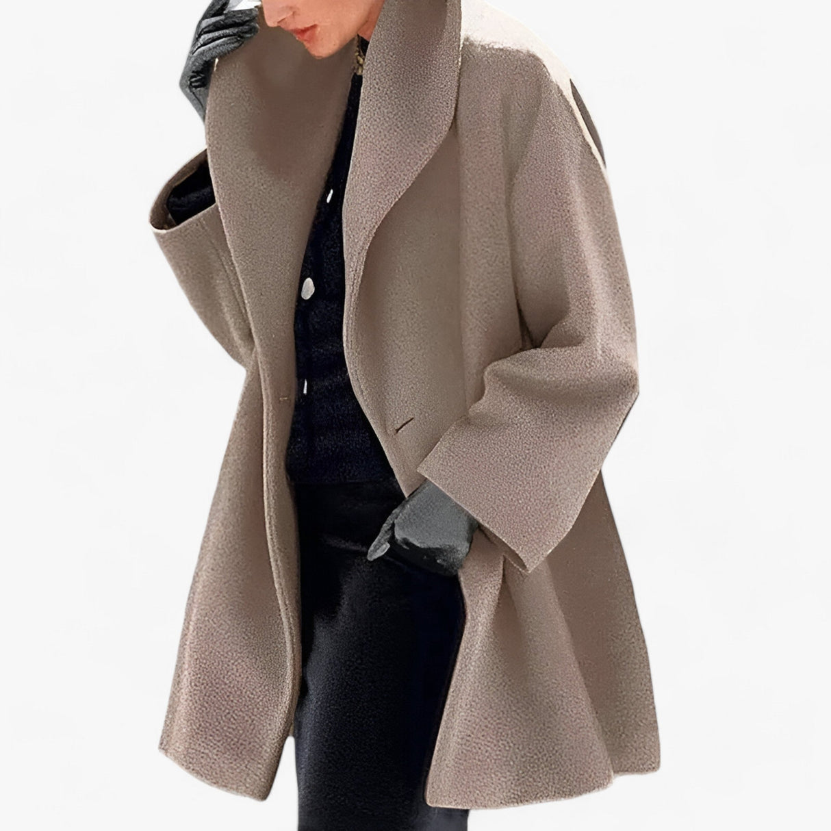 ArcticGrace - Damen Woll-Trenchcoat