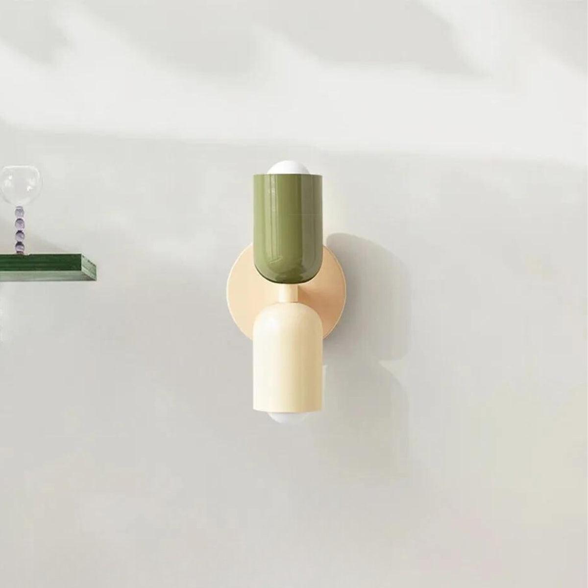 Doppelte Wandleuchte im skandinavischen Stil Glas