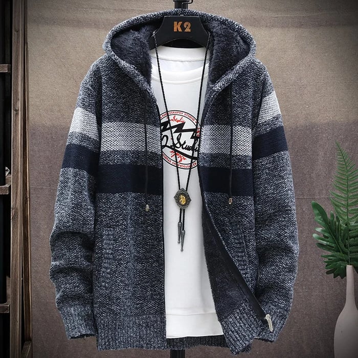 EverCozy - Stilvoller Wollcardigan für Männer mit warmer Innenauskleidung