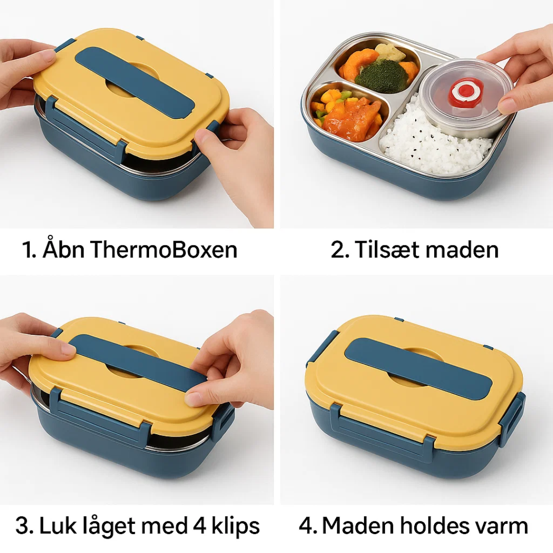 Thermische Edelstahl Lunchbox – Warmhaltend & Auslaufsicher