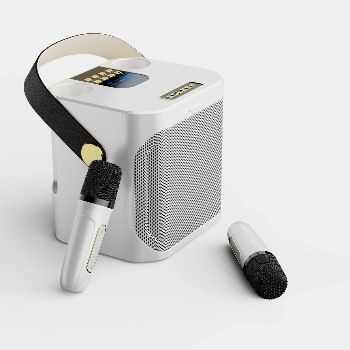 Tragbarer Karaoke Bluetooth Lautsprecher mit 360° Surround und Subwoofer