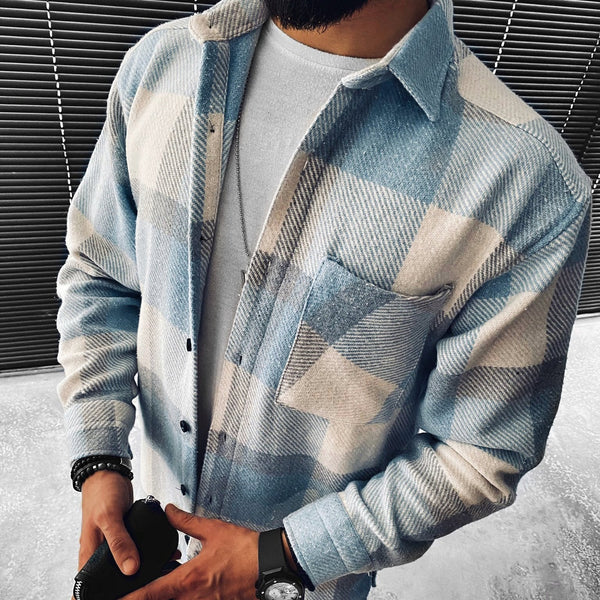 UrbanFlannel - Herren Freizeit Karo Hemdjacke