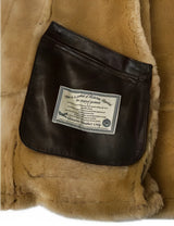 GlacierLine - Herren warme Leder- und Pelzjacke