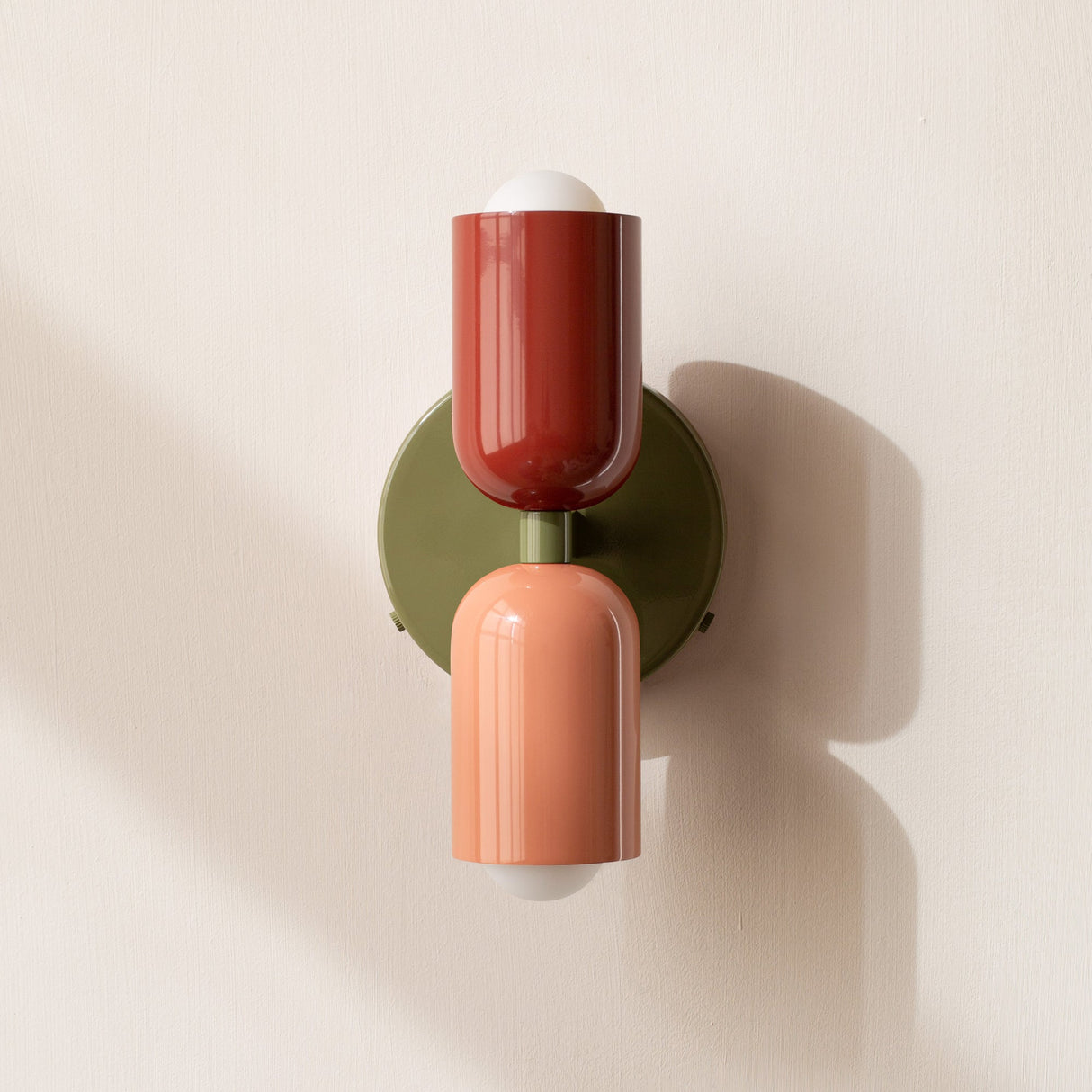 Nordic Energiesparende LED Wandleuchte mit Zwei Köpfen aus Edelstahl