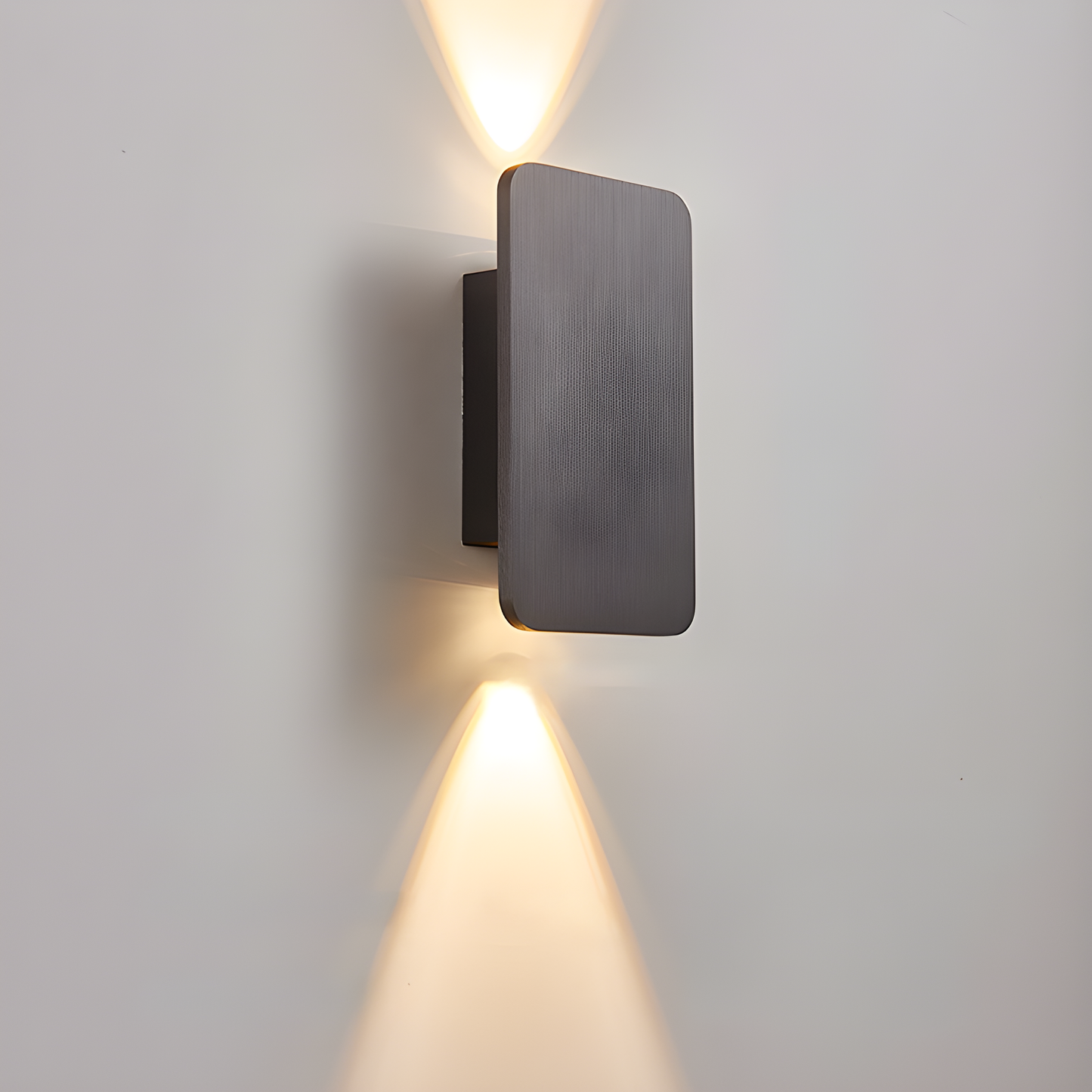 Minimalistische LED Wandleuchte aus Holz - Warm- und Kaltlicht