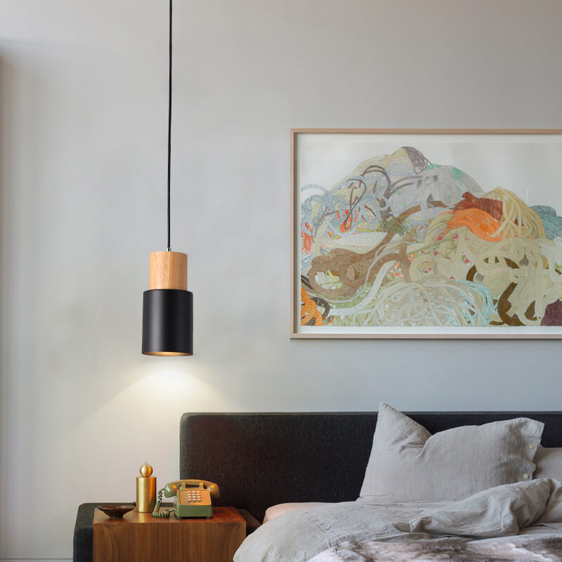 Zylinder Aluminium 1-flammige LED Pendelleuchte Modernes Design