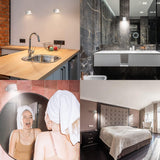 Kabellose LED-Wandleuchte mit 360° Drehfunktion und Touch-Bedienung