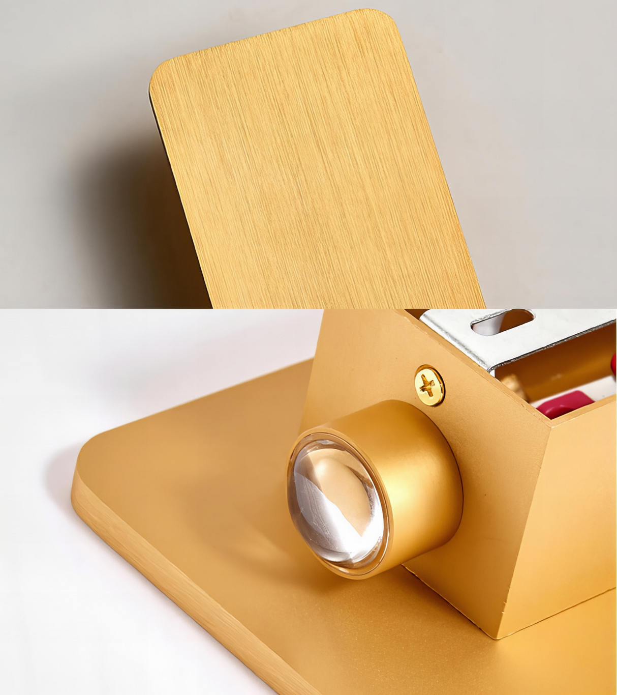 Minimalistische LED Wandleuchte aus Holz - Warm- und Kaltlicht