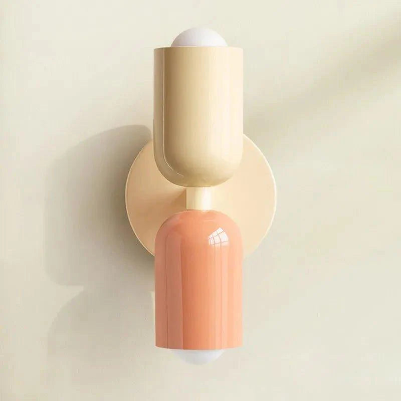 Doppelte Wandleuchte im skandinavischen Stil Glas