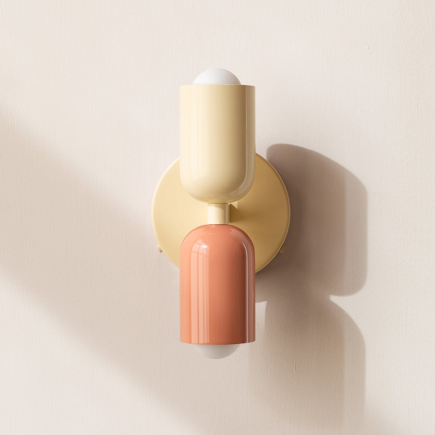 Nordic Energiesparende LED Wandleuchte mit Zwei Köpfen aus Edelstahl