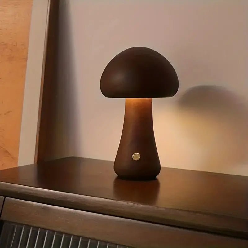 Retro Pilz Tischlampe mit Weichem Diffusen Licht