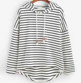 Jeni - Gestreifter Hoodie