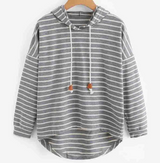 Jeni - Gestreifter Hoodie