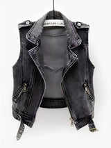 ChicDenim - Elegantes Denim-Gilet für Frauen
