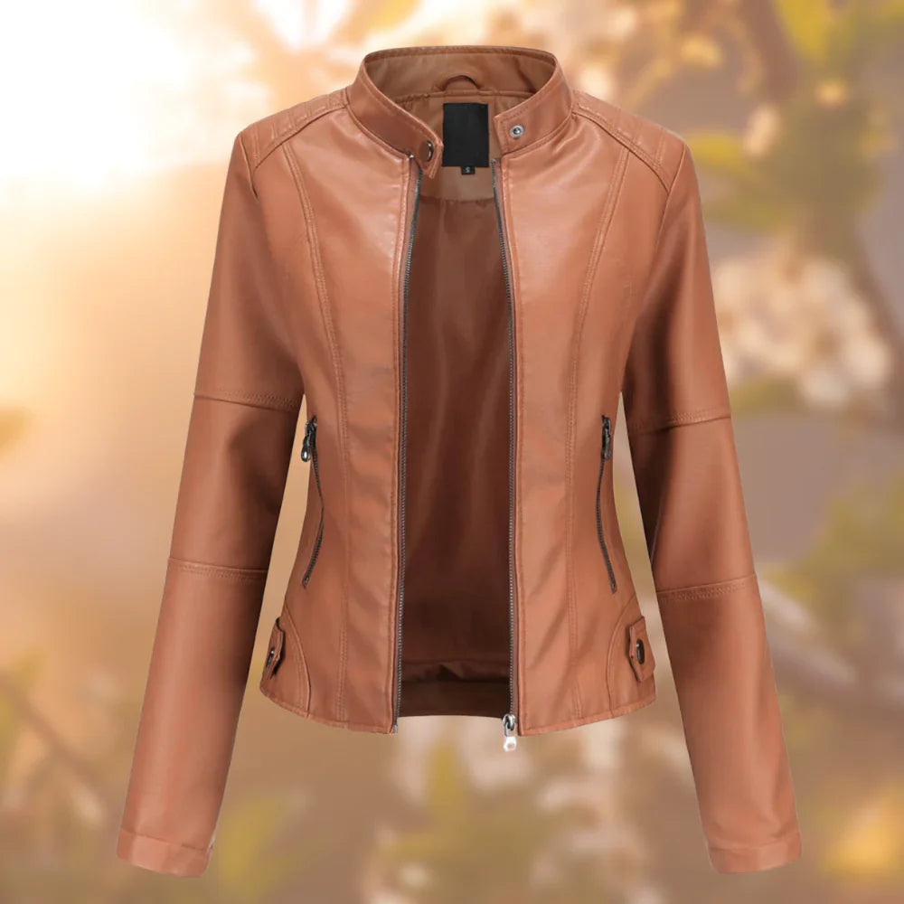 VeroVibe Lederjacke - Stilvoll und Robust für Jede Gelegenheit für Frauen