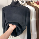 Isabella - Samtgefütterter Rollkragenpullover