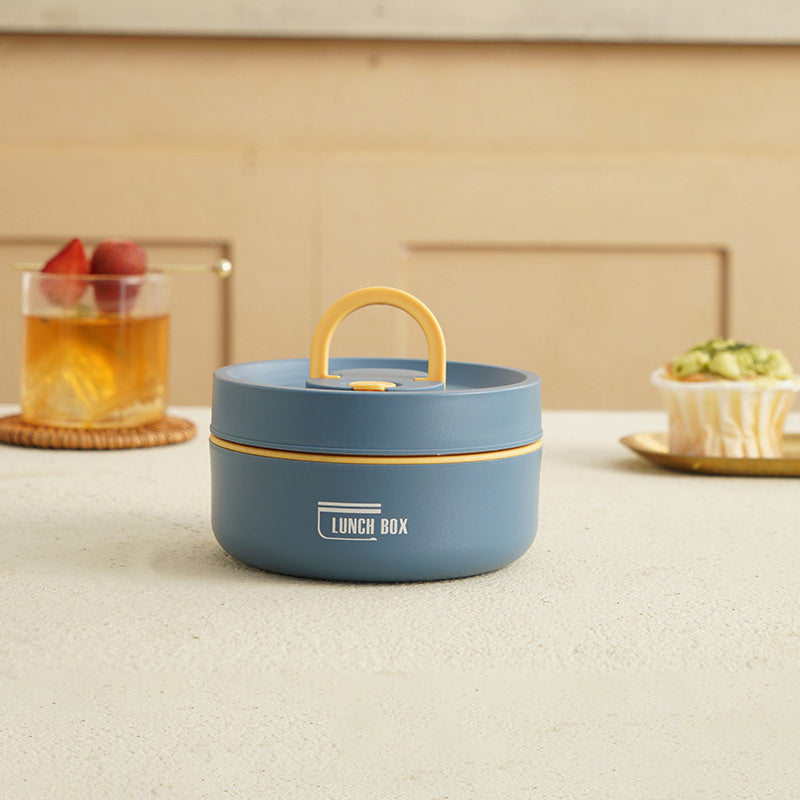 Mehrlagige isolierte Lunchbox mit Tragetasche – Auslaufsicher, Edelstahl, hält Speisen stundenlang warm oder kalt, ideal für Schule, Arbeit und unterwegs