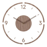 Skandinavische Holz-Wanduhr - Stilvolles, Ruhiges und Zeitloses Design