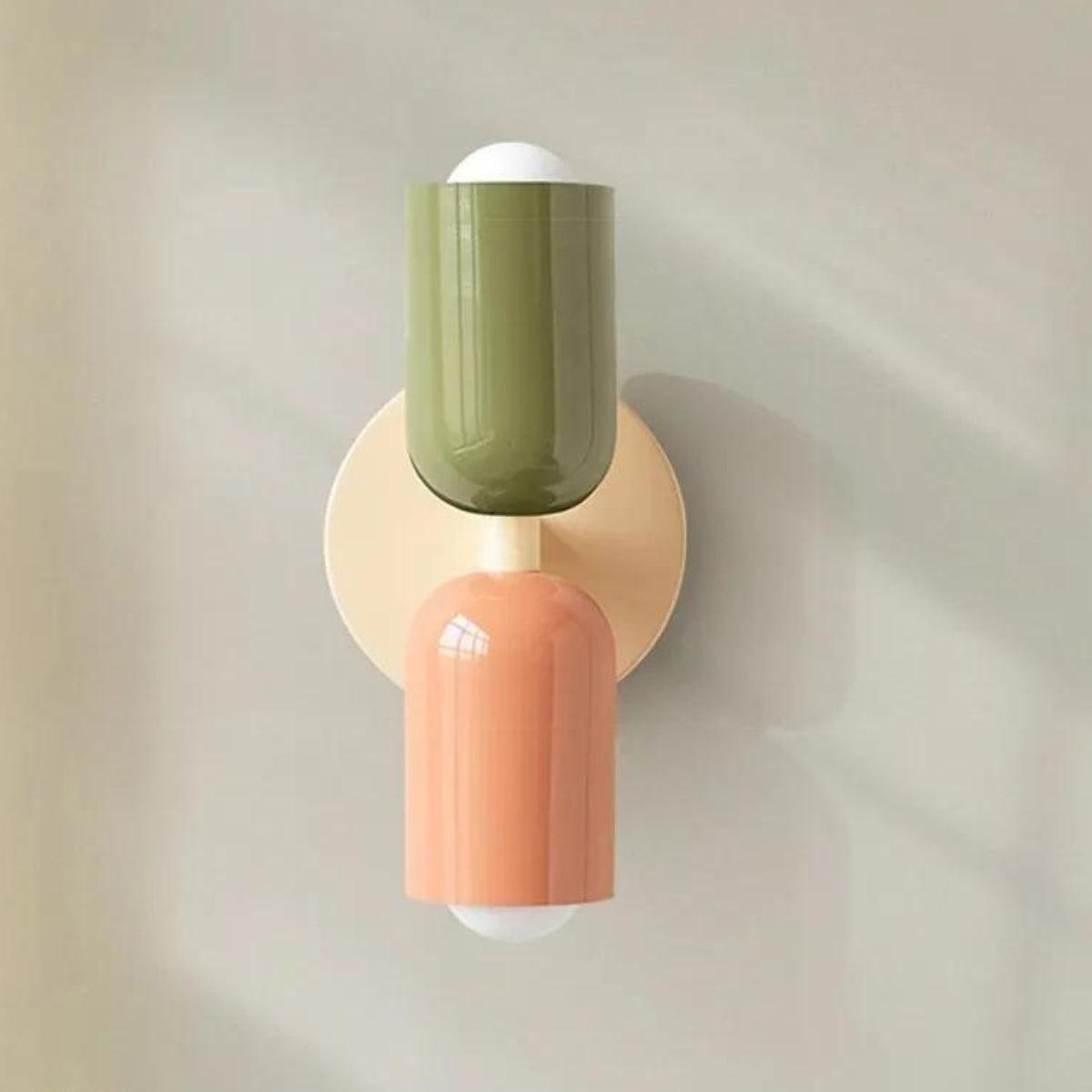 Doppelte Wandleuchte im skandinavischen Stil Glas