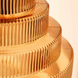 Vintage Flaschenförmige Hängelampe aus Messing und Glas