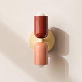 Nordic Energiesparende LED Wandleuchte mit Zwei Köpfen aus Edelstahl