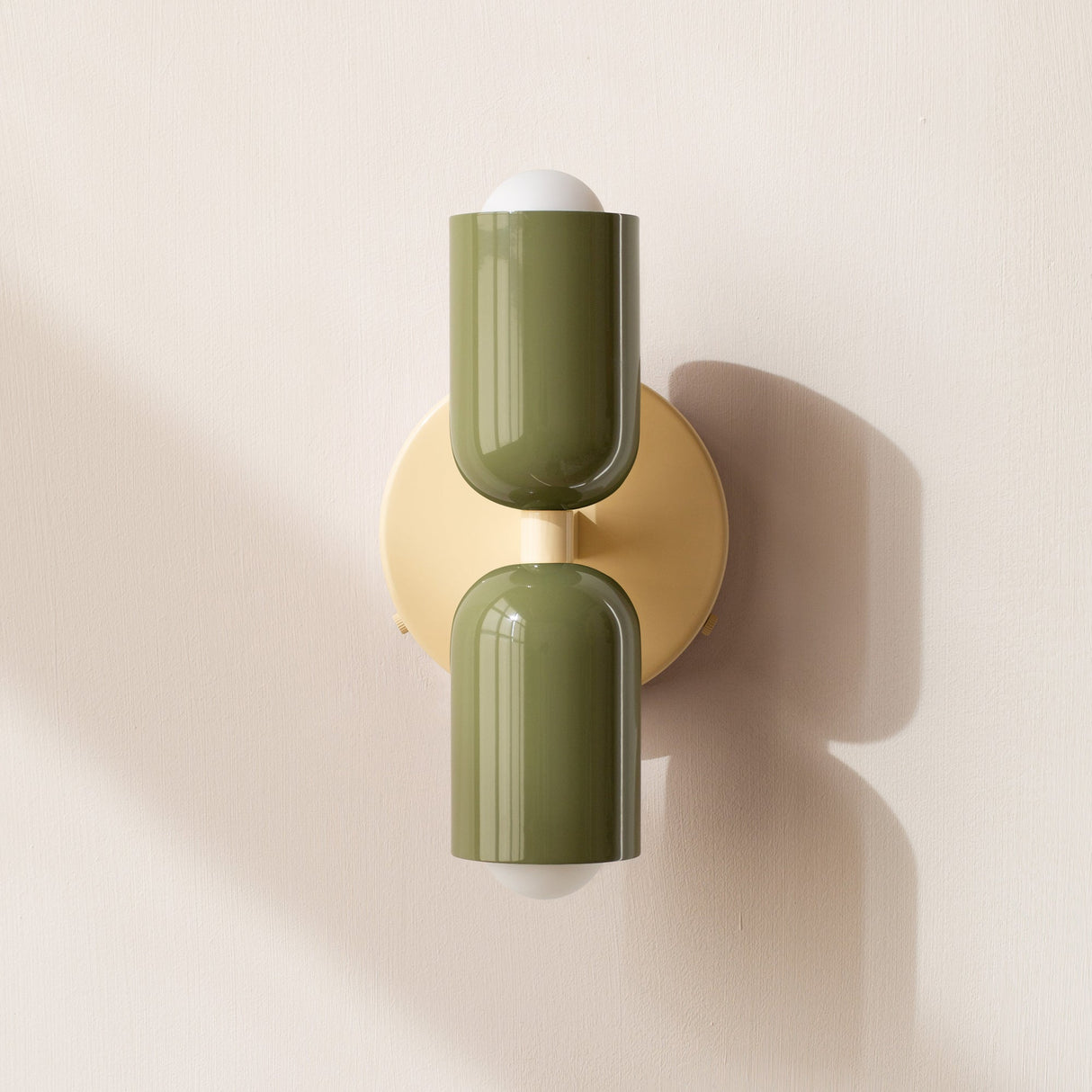 Nordic Energiesparende LED Wandleuchte mit Zwei Köpfen aus Edelstahl