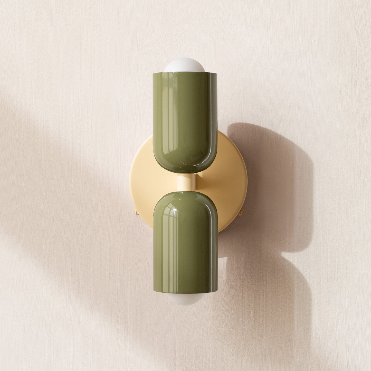 Nordic Energiesparende LED Wandleuchte mit Zwei Köpfen aus Edelstahl