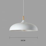 Moderne skandinavische Eichenholz LED Deckenlampe