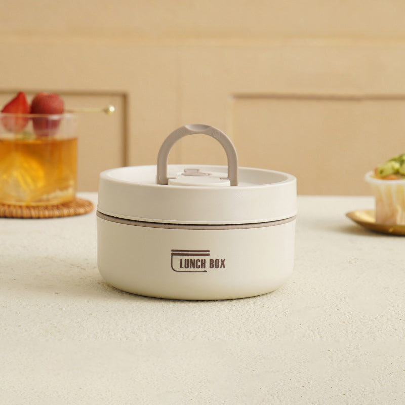 Mehrlagige isolierte Lunchbox mit Tragetasche – Auslaufsicher, Edelstahl, hält Speisen stundenlang warm oder kalt, ideal für Schule, Arbeit und unterwegs