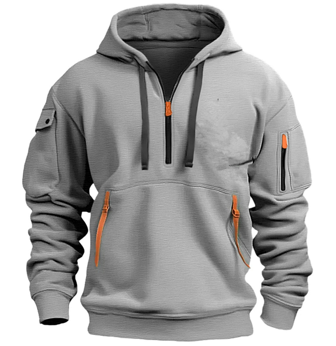 ActiveEase - Stilvolle Herren Hoodie mit halbem Reißverschluss
