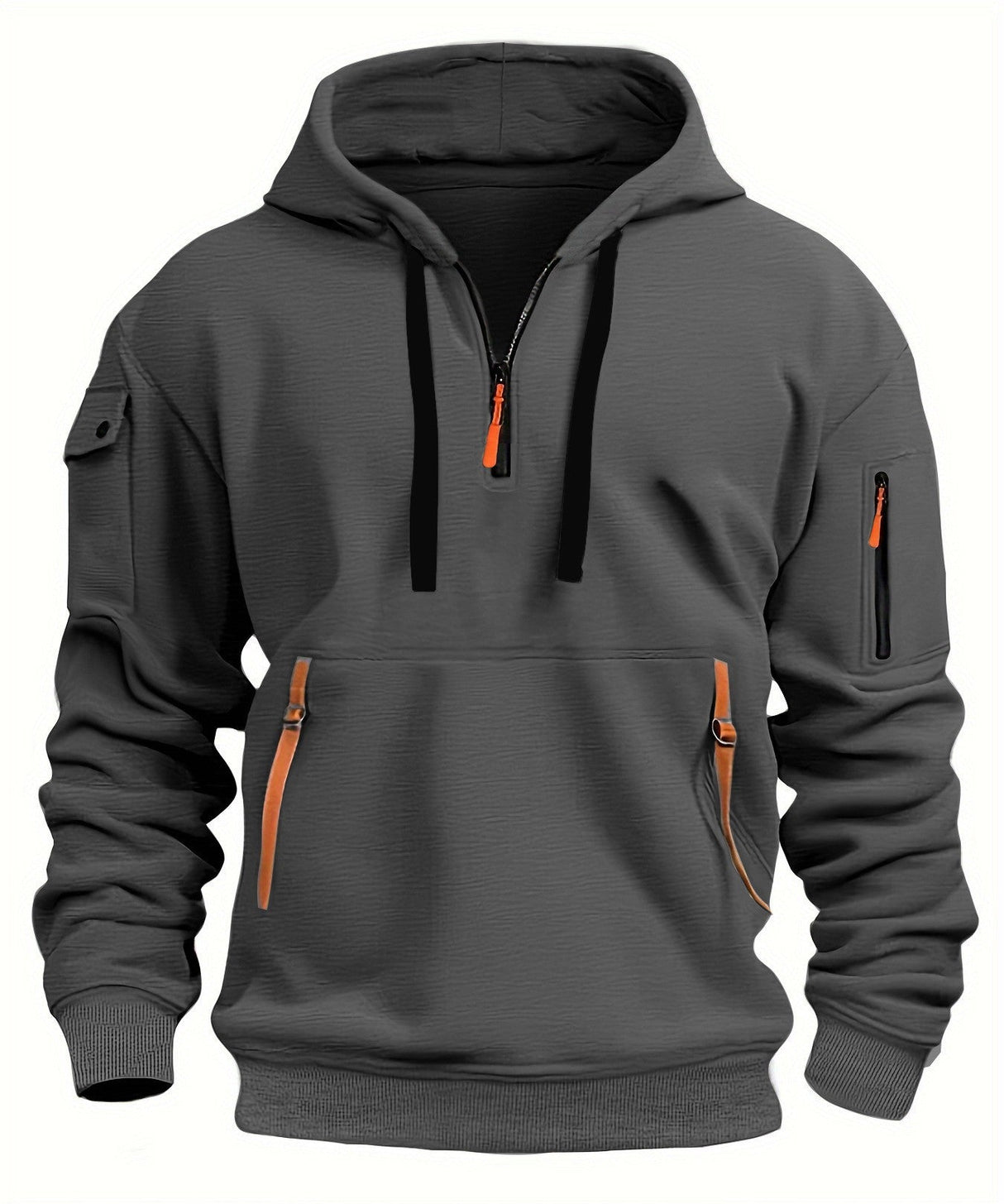ActiveEase - Stilvolle Herren Hoodie mit halbem Reißverschluss