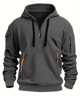 ActiveEase - Stilvolle Herren Hoodie mit halbem Reißverschluss
