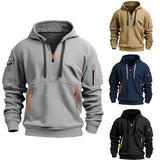 ActiveEase - Stilvolle Herren Hoodie mit halbem Reißverschluss