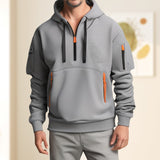 ActiveEase - Stilvolle Herren Hoodie mit halbem Reißverschluss