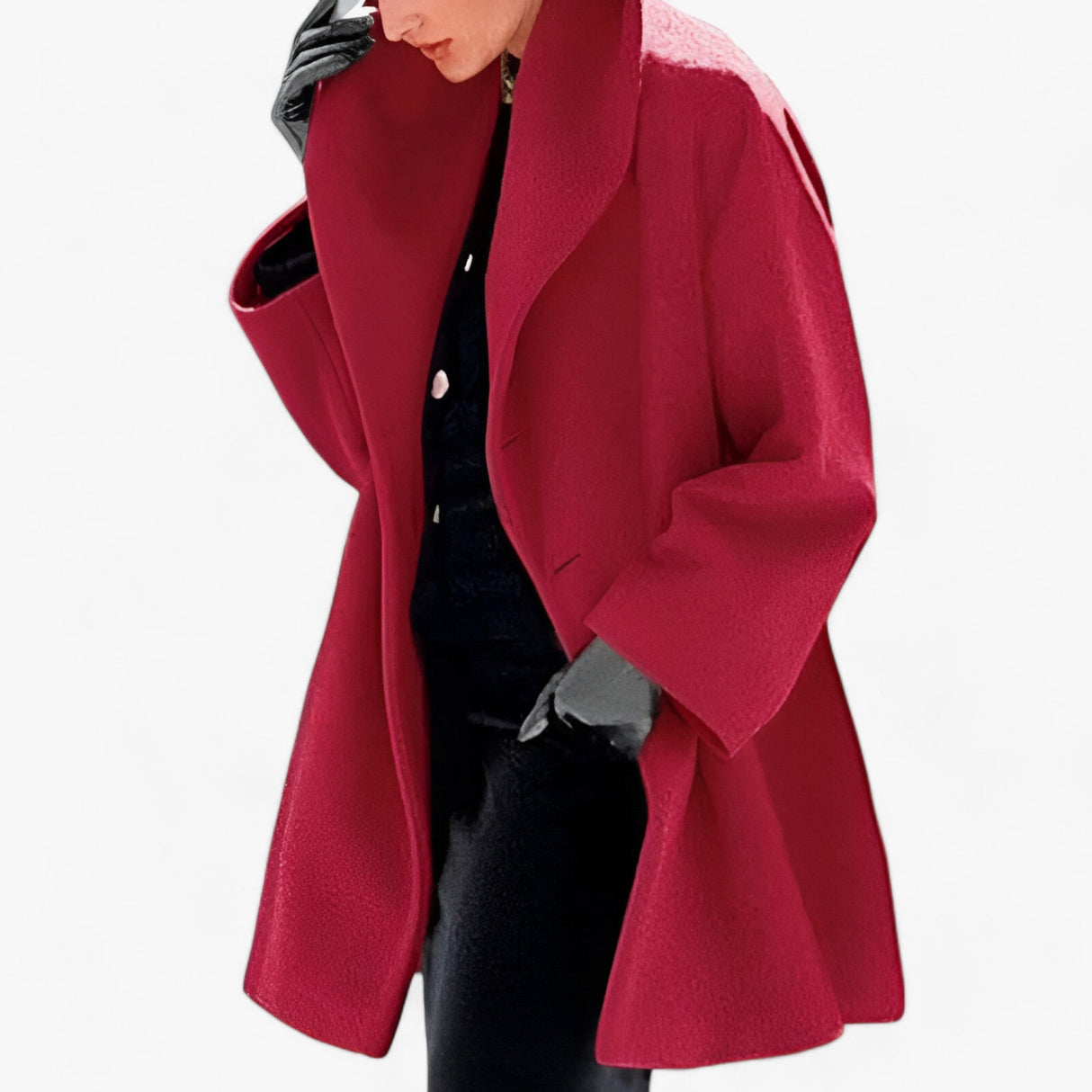 ArcticGrace - Damen Woll-Trenchcoat