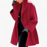 ArcticGrace - Damen Woll-Trenchcoat