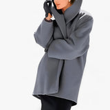 ArcticGrace - Damen Woll-Trenchcoat