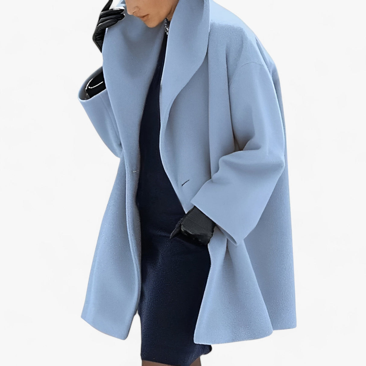 ArcticGrace - Damen Woll-Trenchcoat